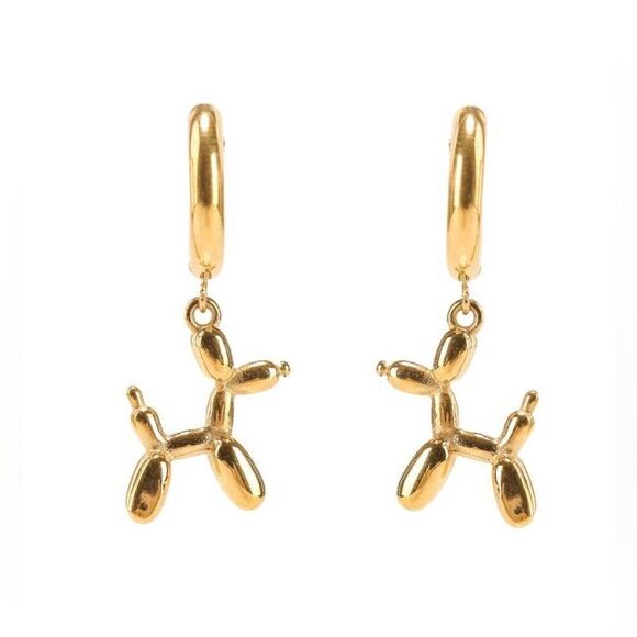 Anthropologie Jewelry - Dog hoop earrings #727